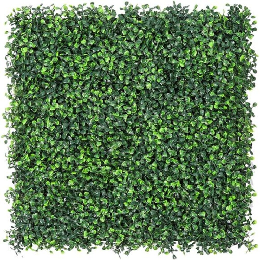 12 Pieces 20"x 20" Artificial Boxwood Panels Topiary Hedge Plant